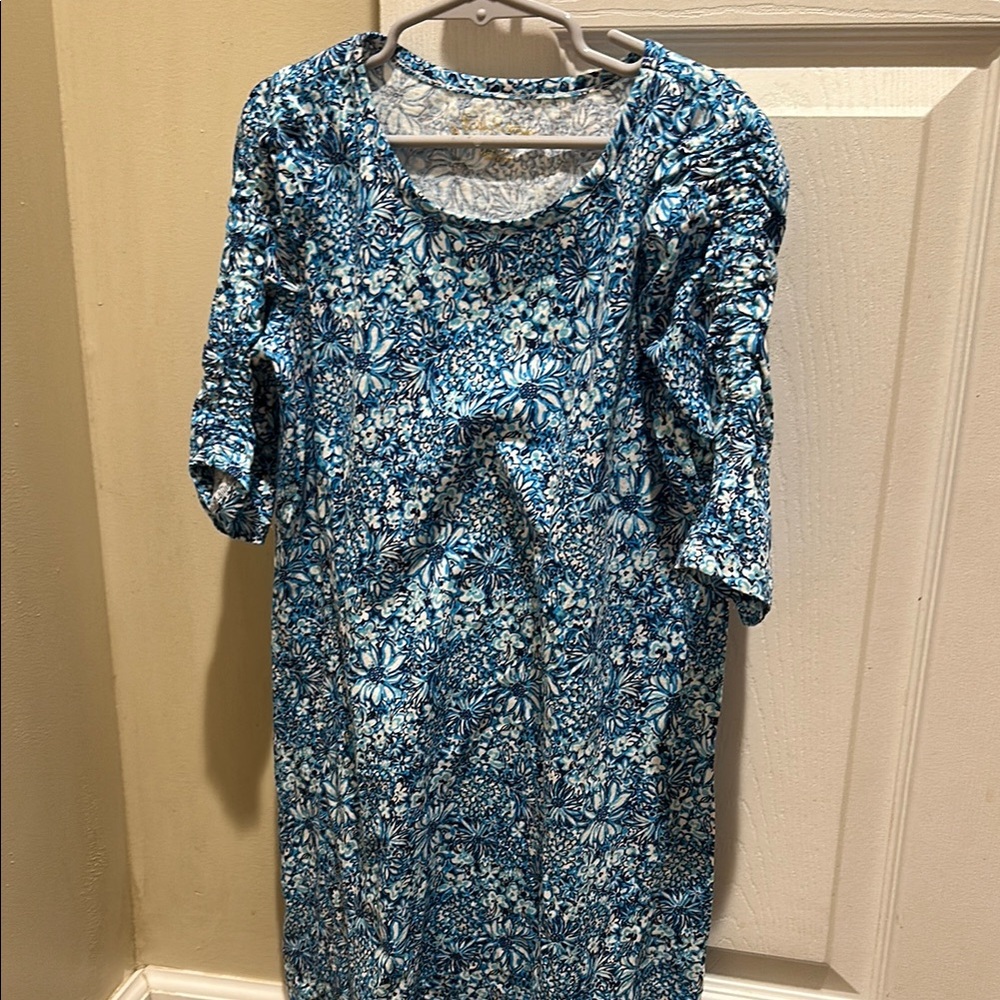 Floral Blue Dress